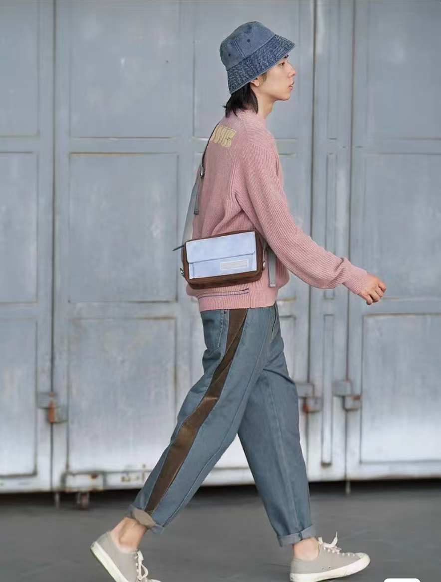 潮牌男女休闲时尚百搭牛仔长裤12960-A12-1和A12-5