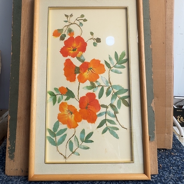 中古字画作品有磕碰瑕疵拍下看