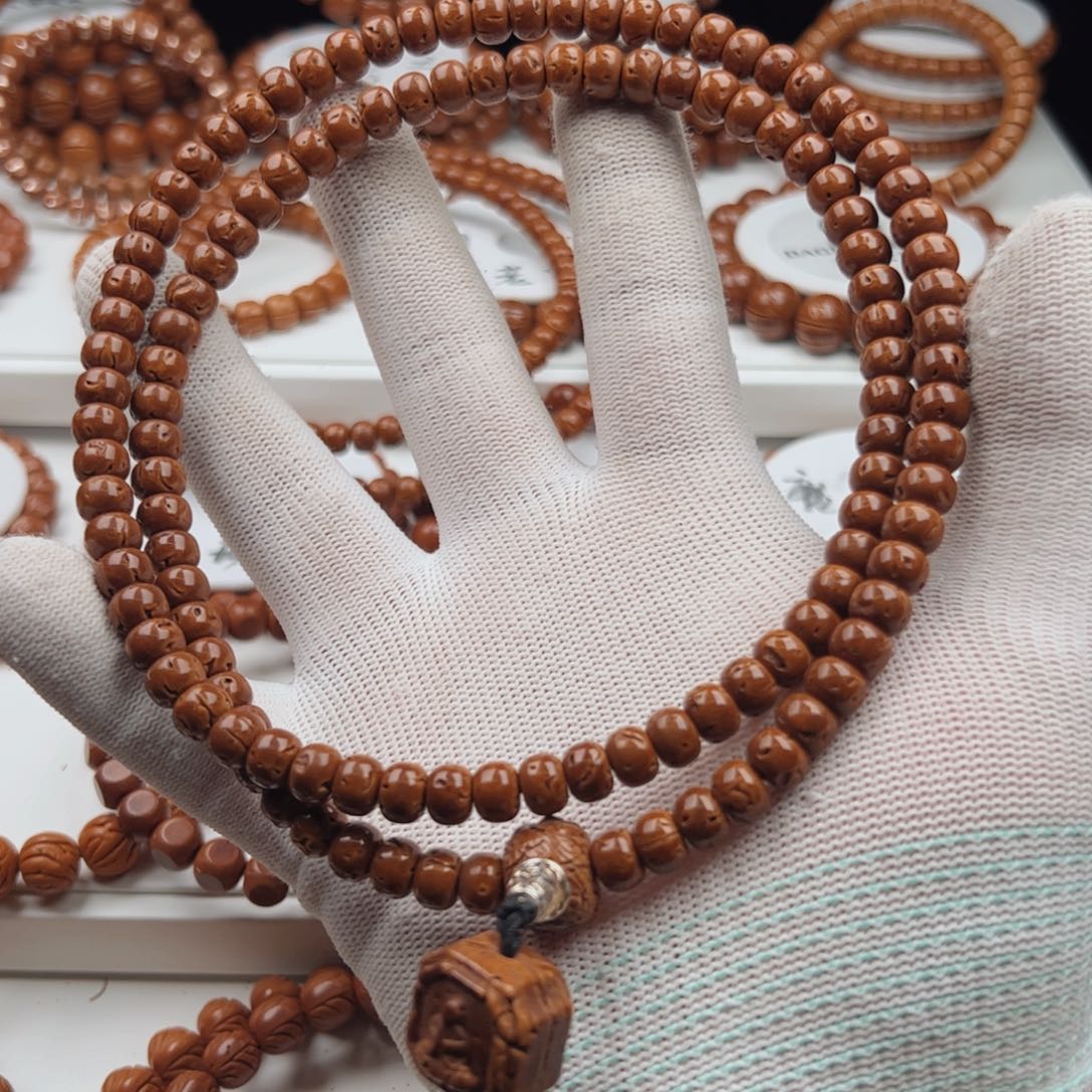 無***觀桃核吊坠桃核手串