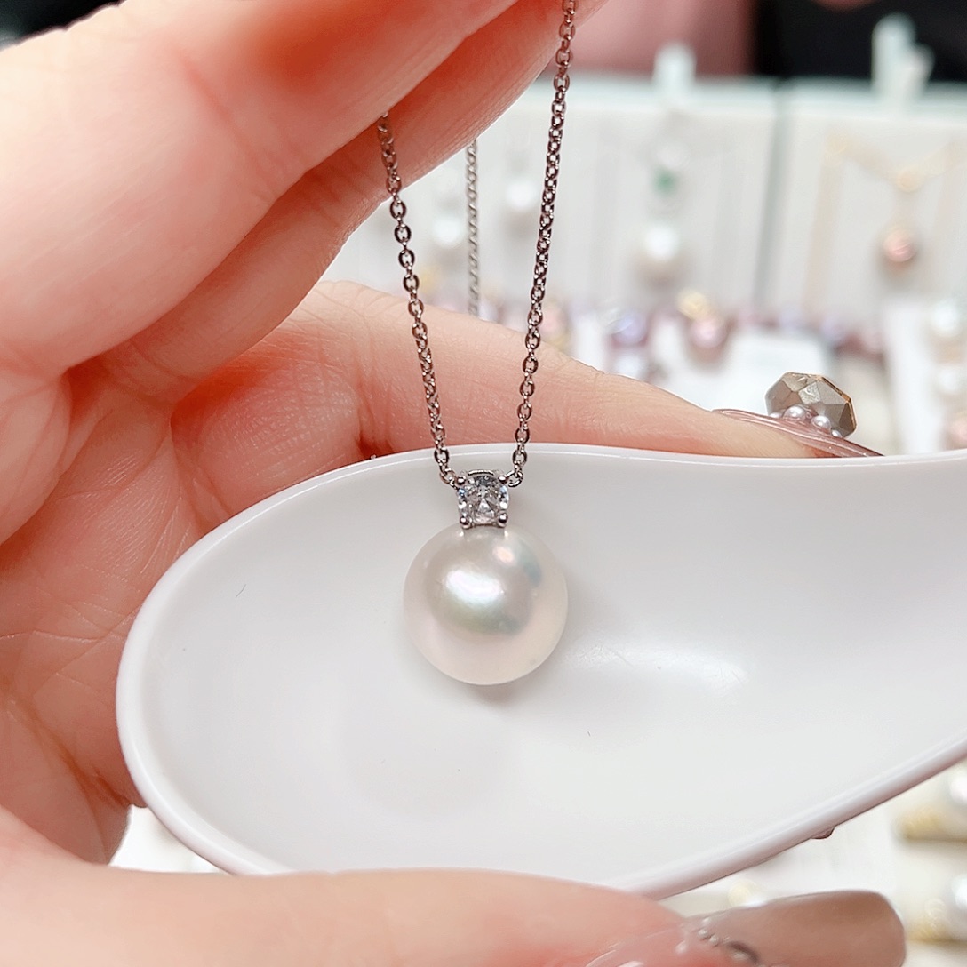 淡水珍珠吊坠(赠链)合金