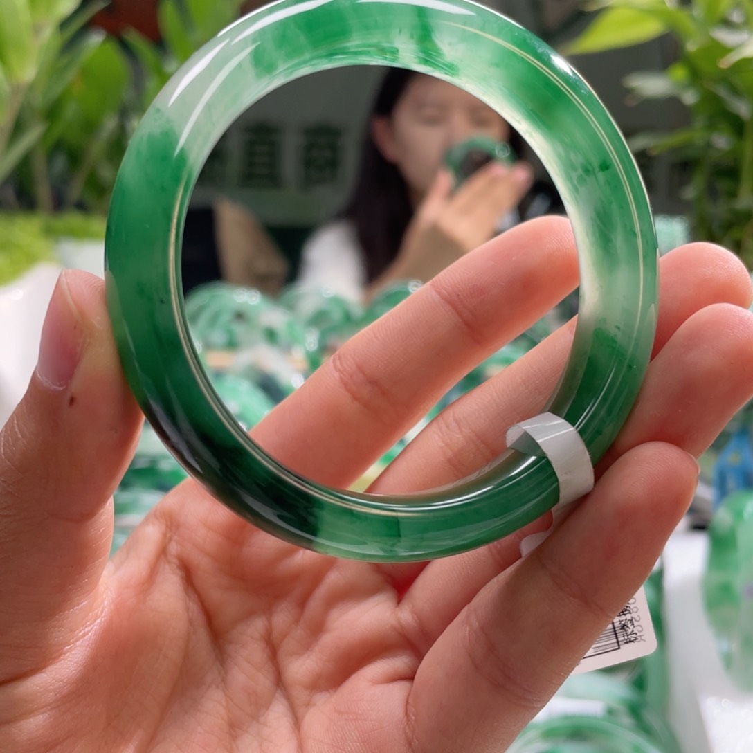 石英质玉手镯未镶嵌56➕浓色系