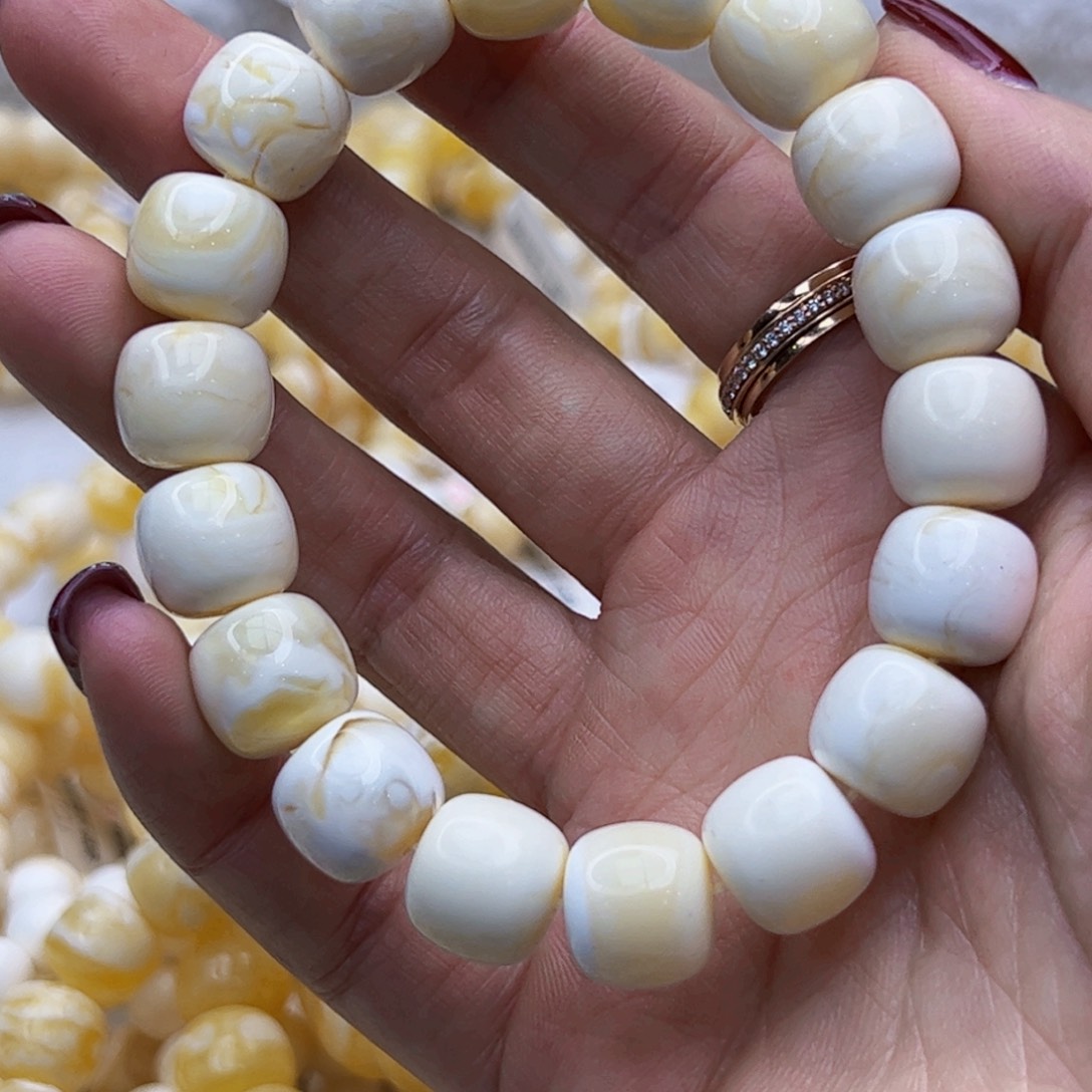 琥珀手链未镶嵌文*22克