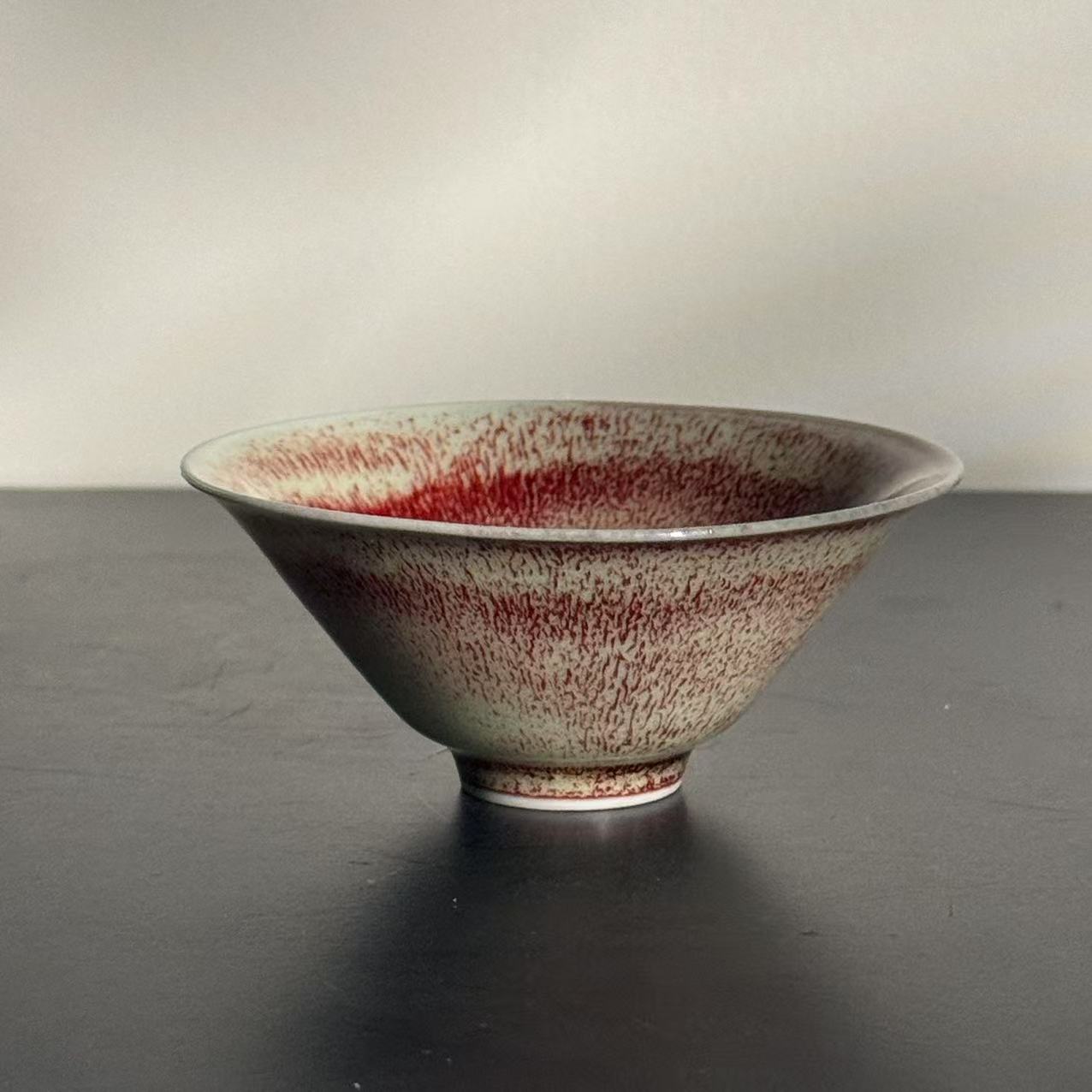 NSX4029[学茶严选]柴窑郎红斗笠杯