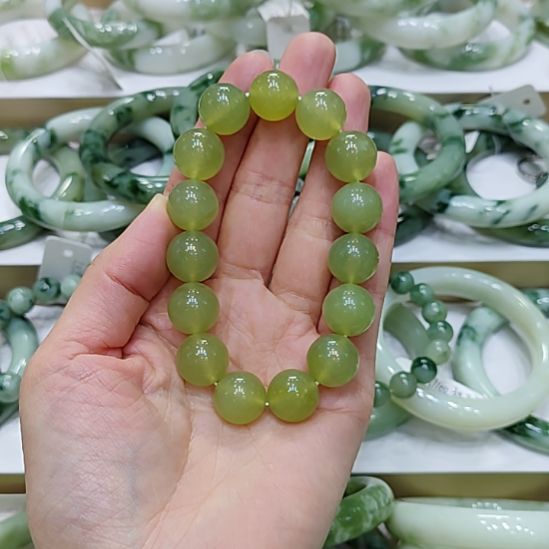 蛇纹石玉未镶嵌手串