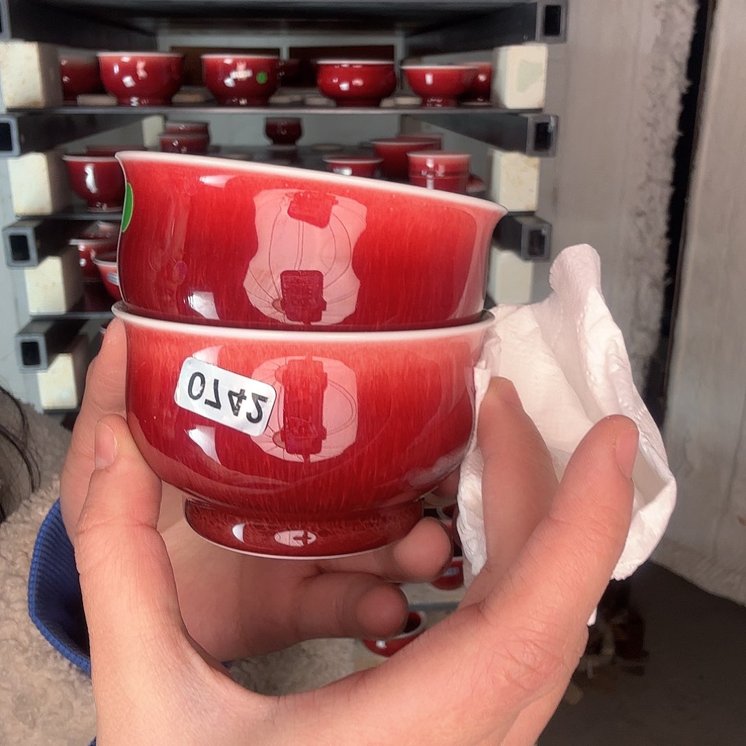 碗景德镇郎红陶瓷