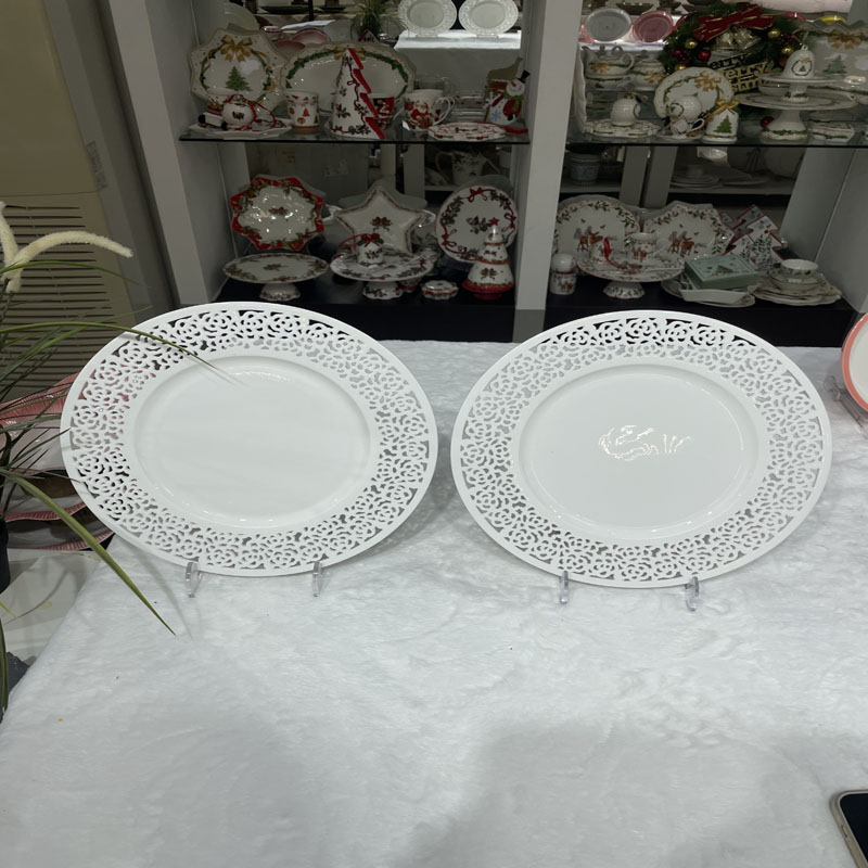 骨瓷白瓷蔬菜盘熟肉盘牛排盘水果盘