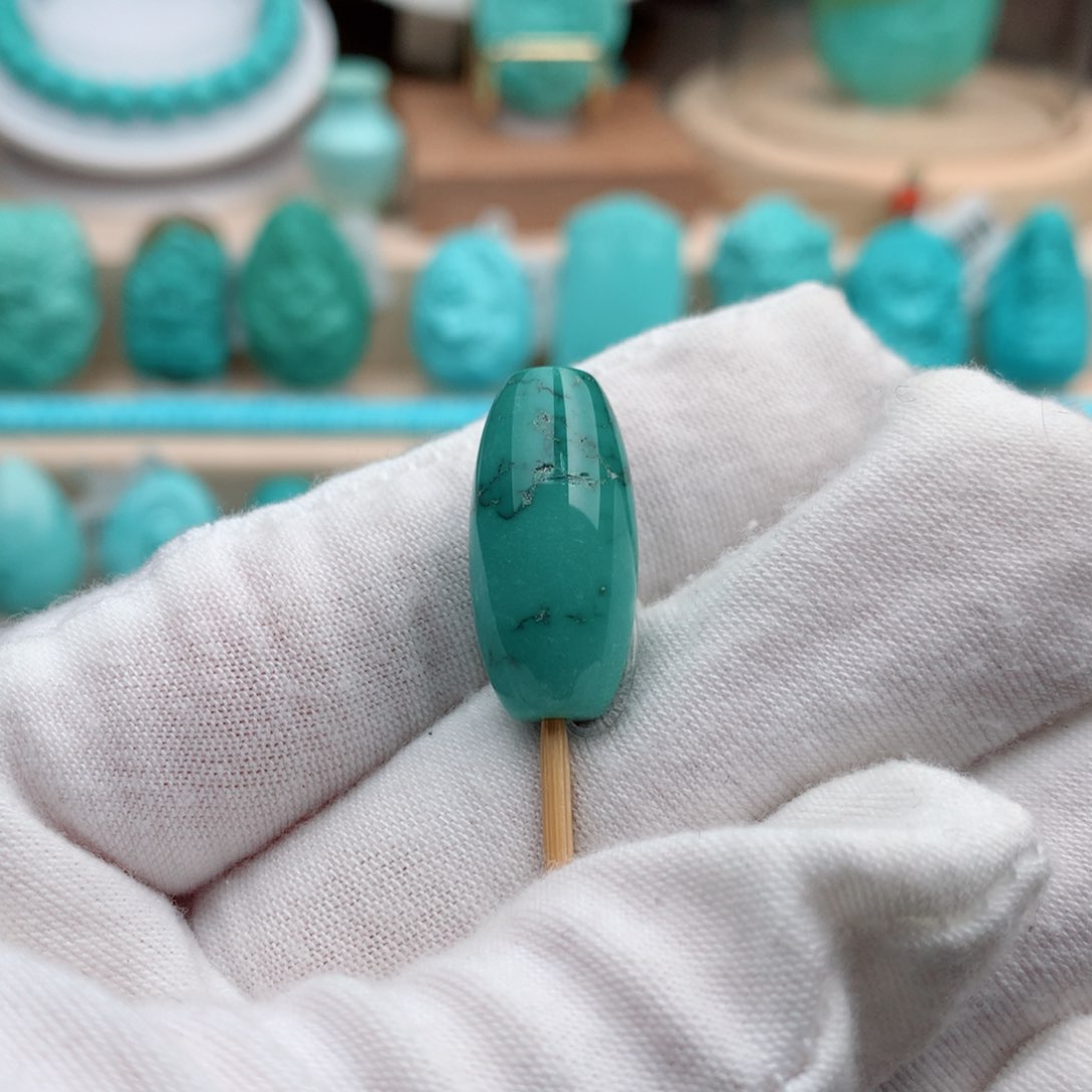 绿松石珠宝奇石未镶嵌11mm