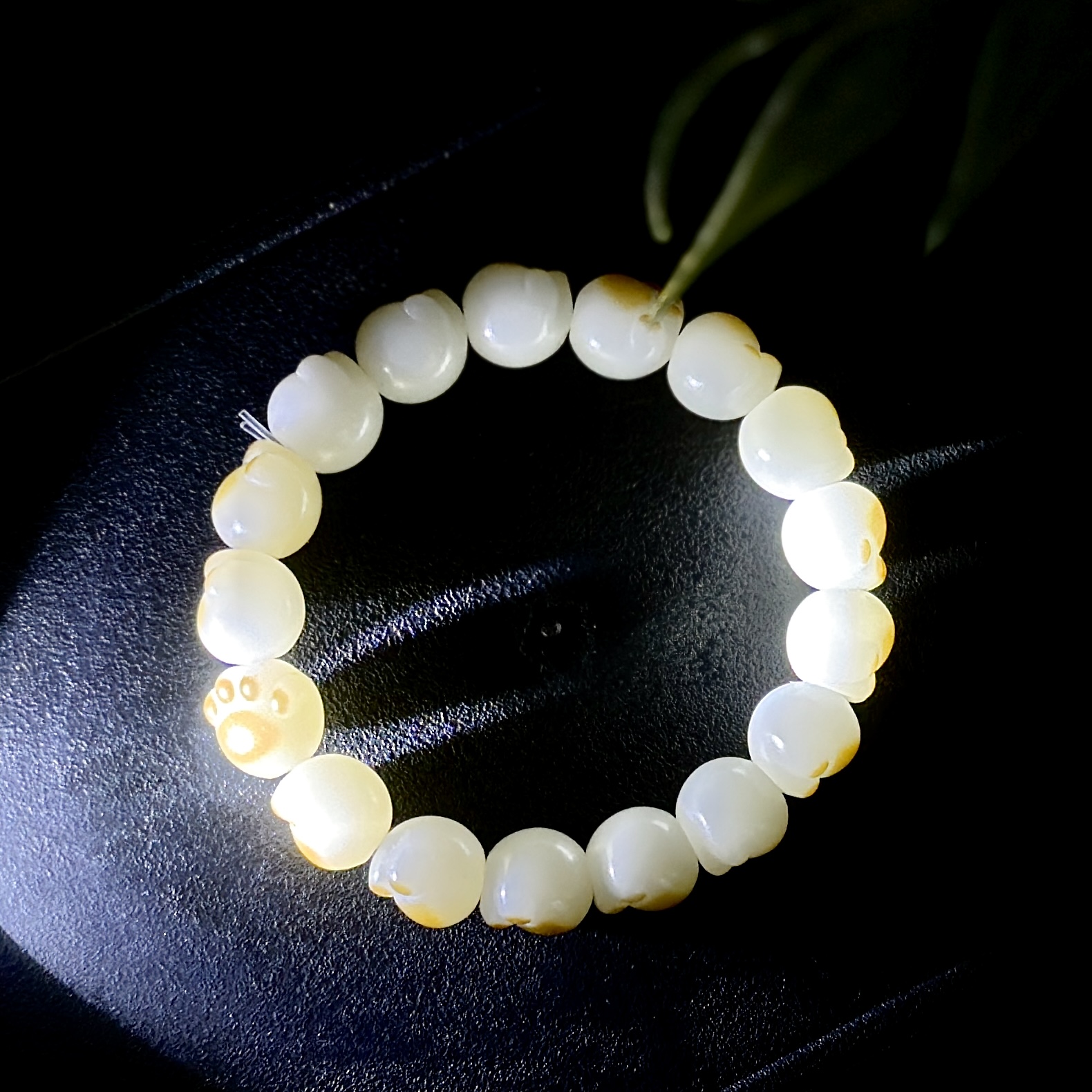 白玉菩提猫爪菩提单圈手串235无礼盒