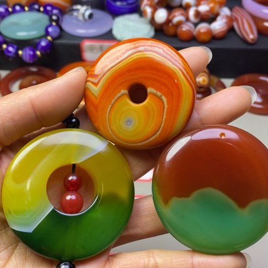 玛瑙/玉髓吊坠(不含链)未镶嵌