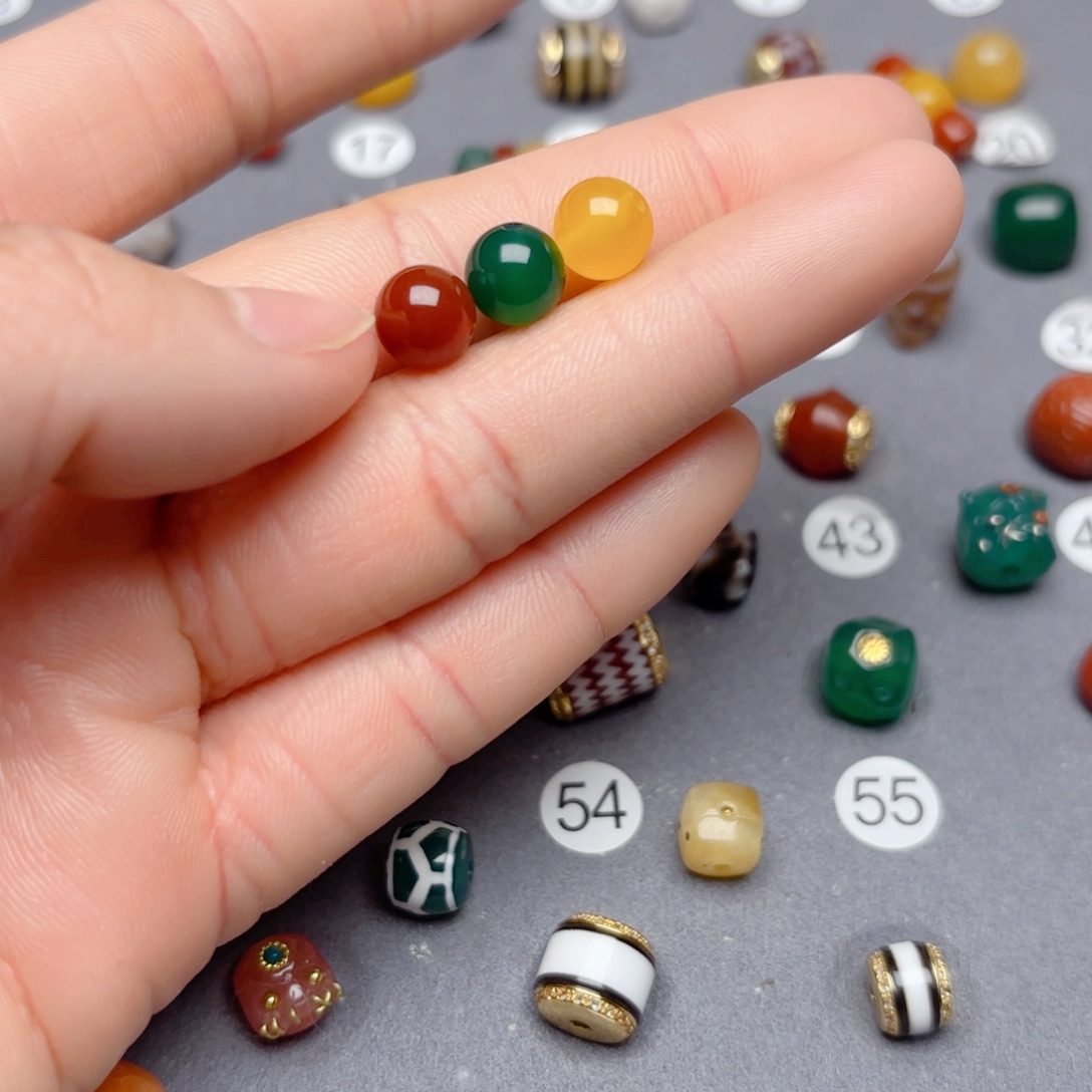 玛瑙/玉髓未镶嵌隔珠