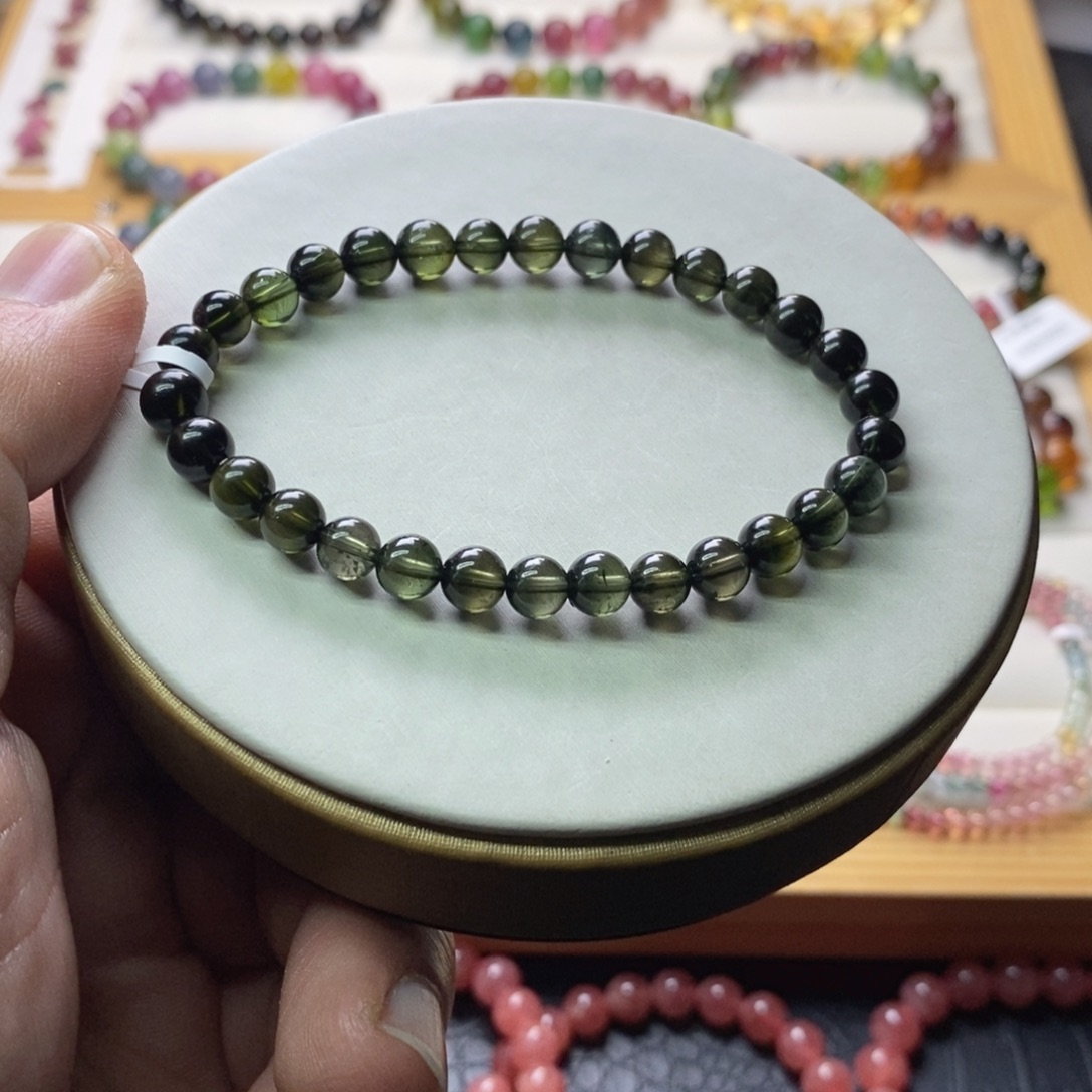 碧玺手链碧玺未镶嵌