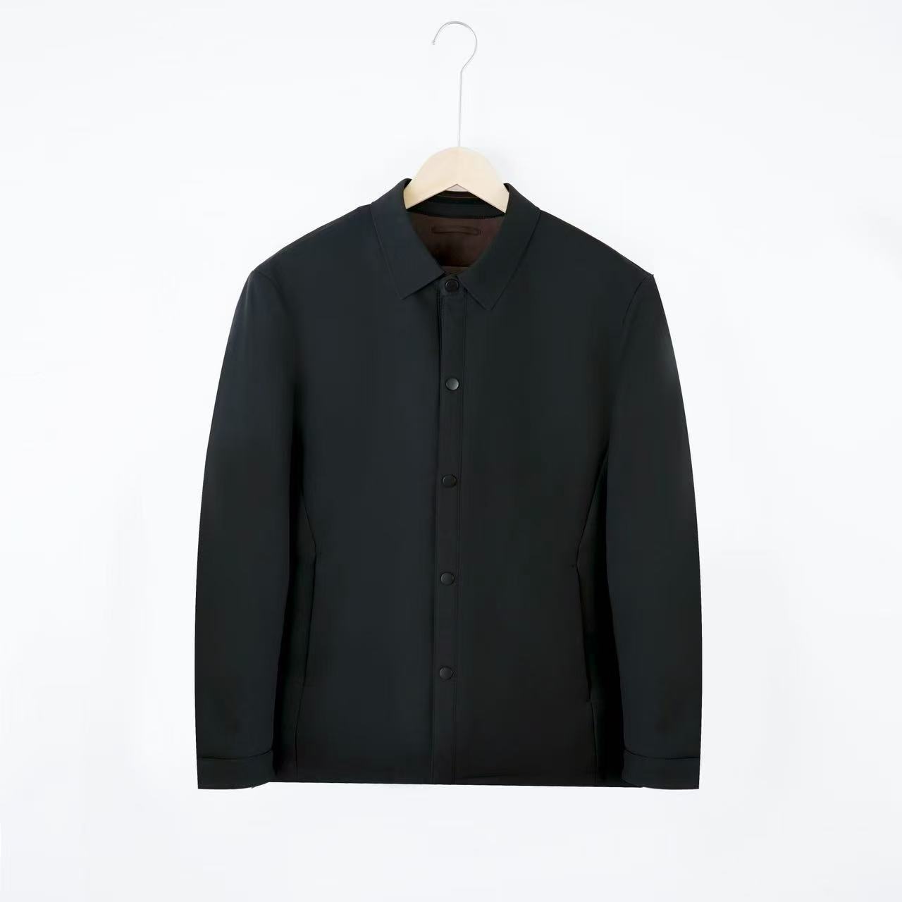 2025 冬季新款男士时尚商务休闲加厚翻领夹克棉服2589