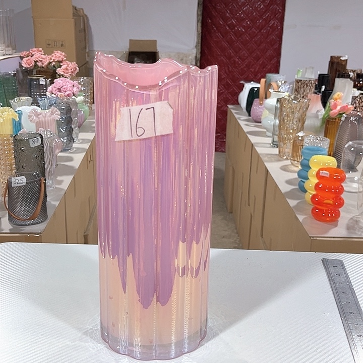玻璃167高30口12玻璃花瓶嘎嘎好看玻璃花瓶