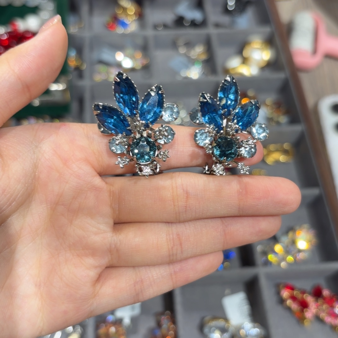 合成碳硅石纯铜耳夹