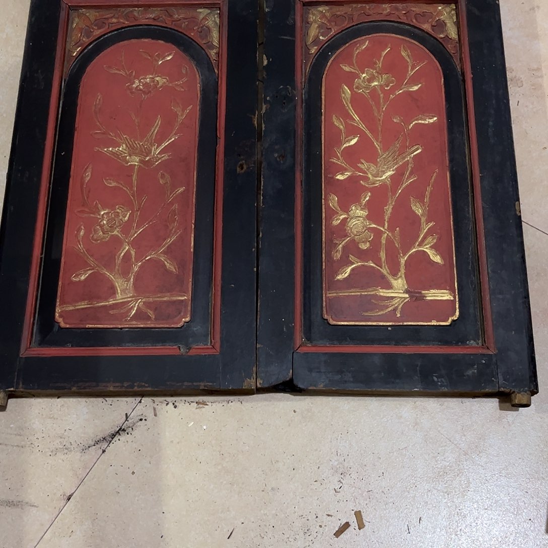 K***K香榧木木雕.花板.家具.古建构件.卡子花.结子