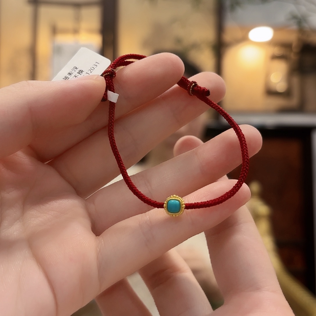 未镶嵌绿松石手链多样性发其一手绳