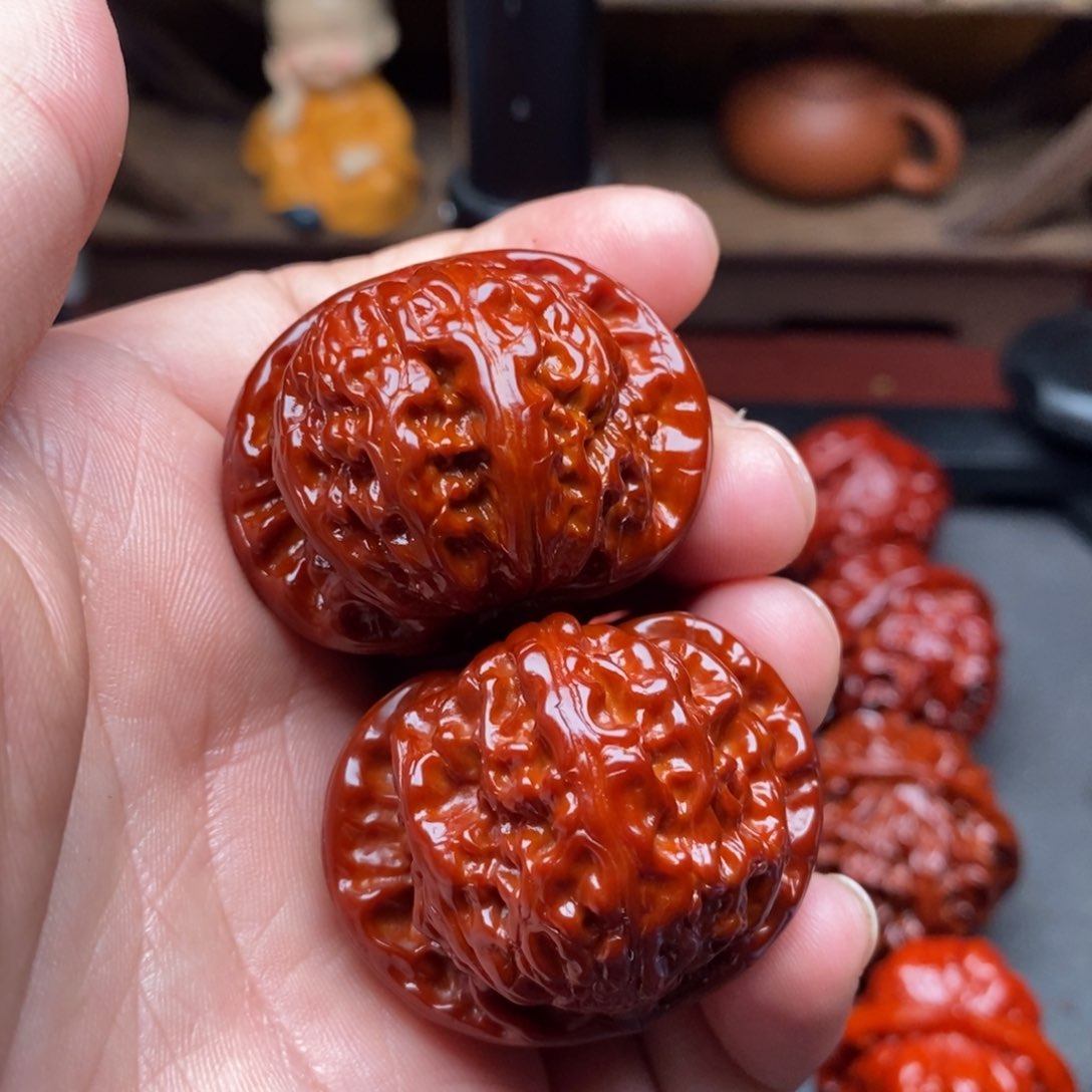 吊坠文玩核桃39白狮子