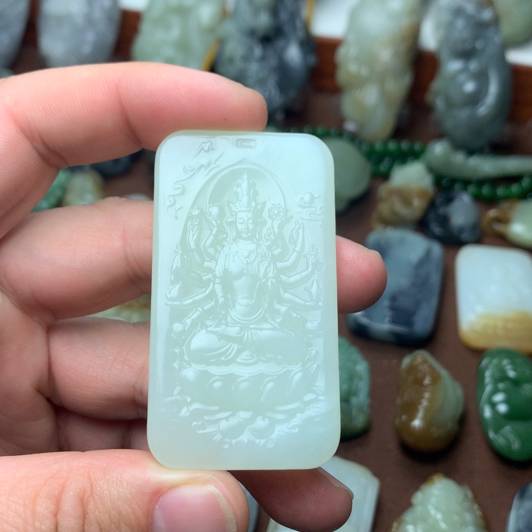 和田玉挂件未镶嵌E***.