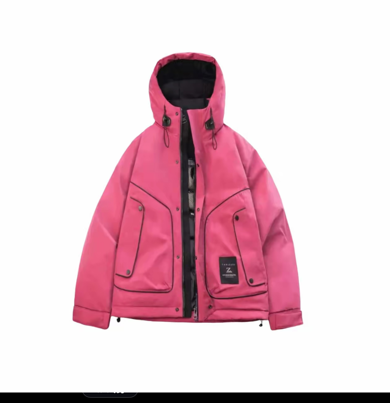 红-5802#时尚冬季潮牌户外防寒保暖外套-非标