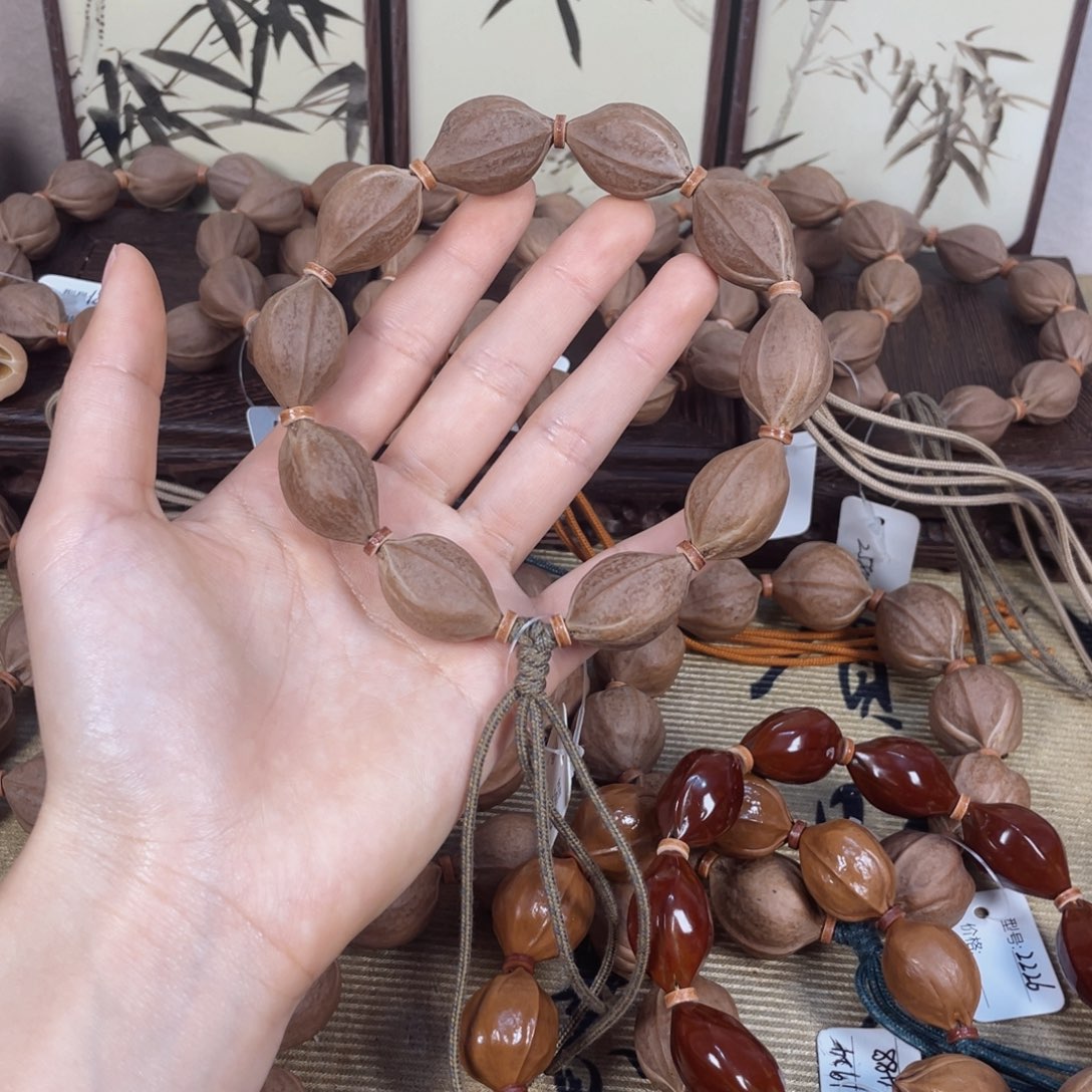 起***点橄榄核手串梅林铁核1726