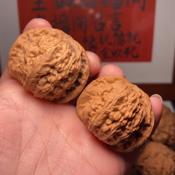 吊坠文玩核桃白狮子