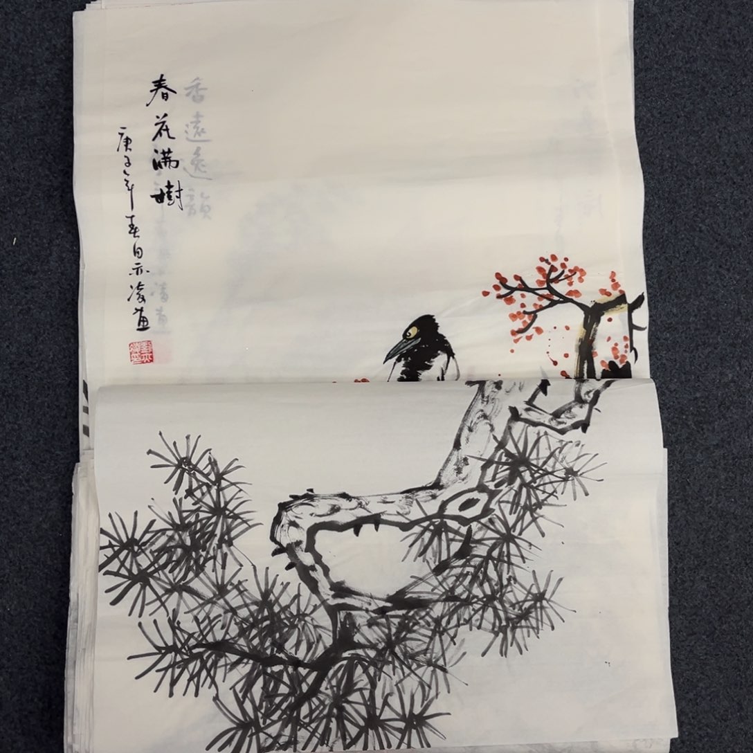 国画手绘画作品和绘画