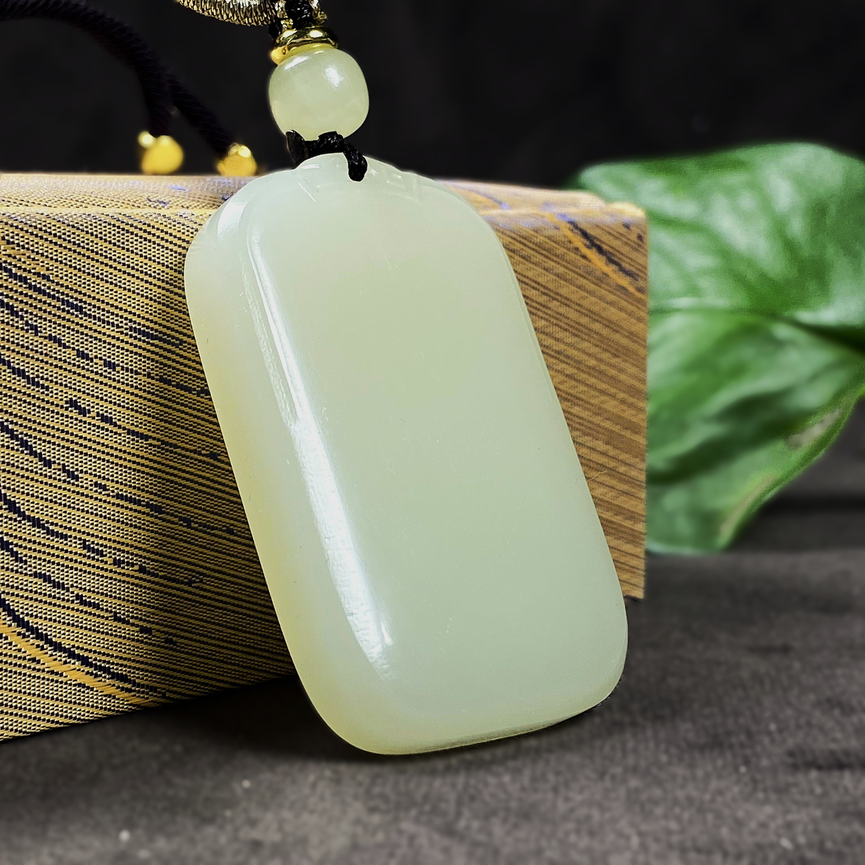 平安无事牌30*50精工雕刻吊坠毛衣链男女可戴平安项链挂坠毛衣链