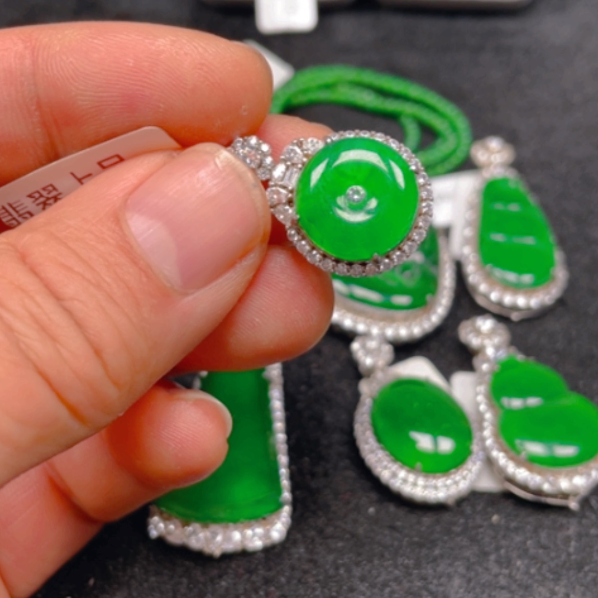 【闪购商品】翡翠颈饰银S925镶嵌吊坠