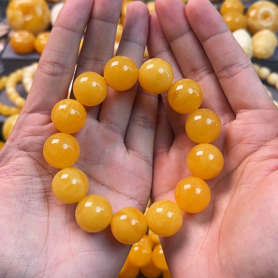 琥珀未镶嵌珠宝奇石18mm
