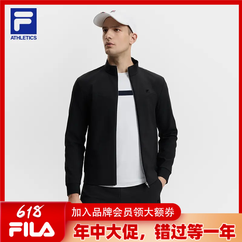 FILA斐乐外套【618爆款大额补贴】运动男装春时尚简约立领长袖A11