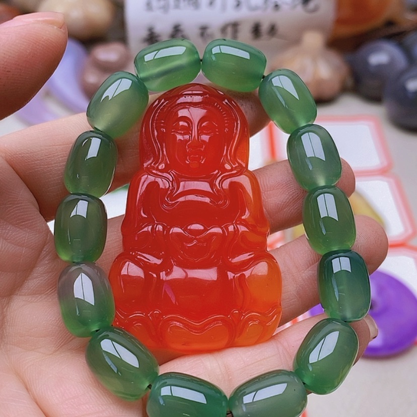 【闪购商品】未镶嵌玛瑙/玉髓珠宝半成品森*