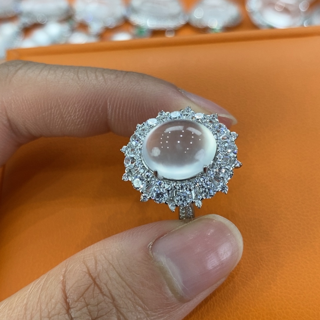 石英质玉吊坠(赠链)银S925镶嵌