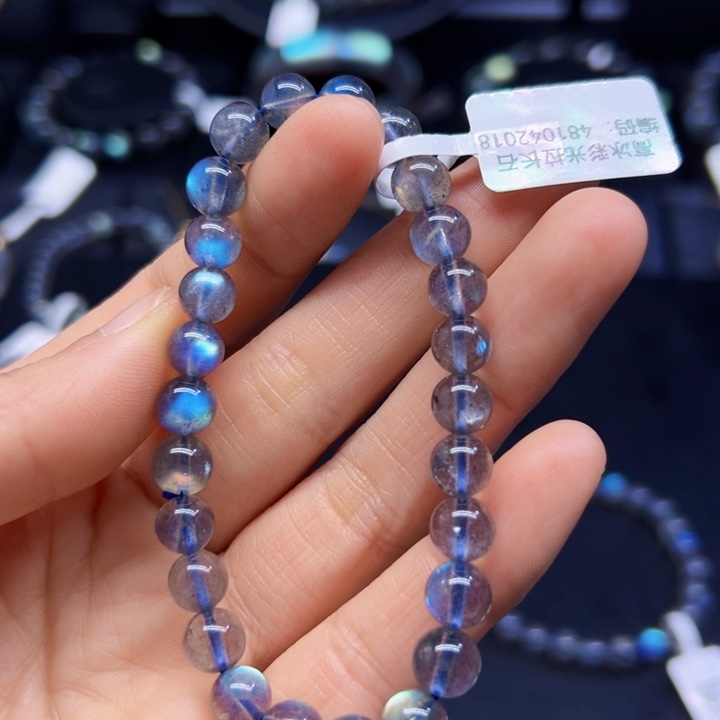 拉长石手串未镶嵌7左右