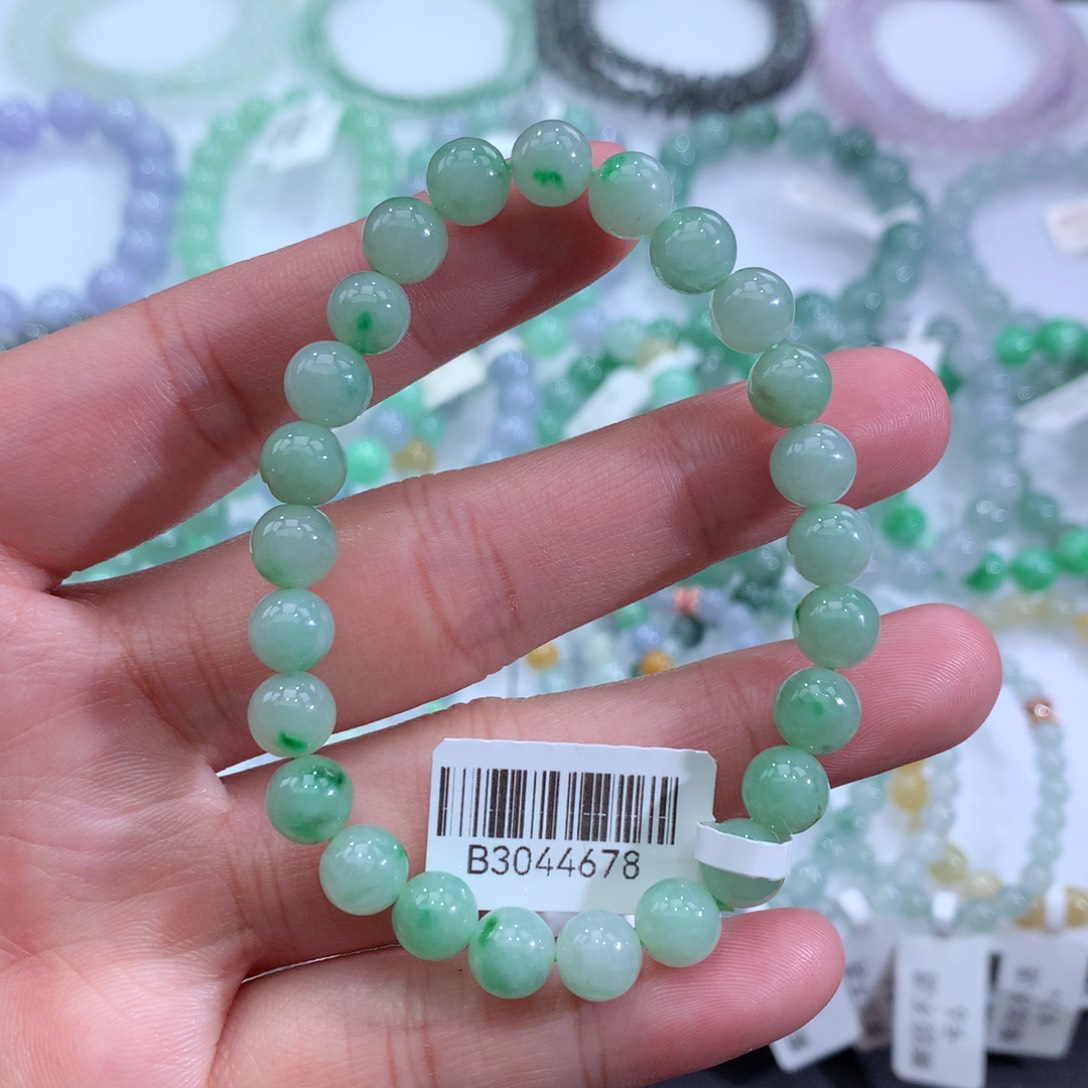 翡翠手链未镶嵌天然