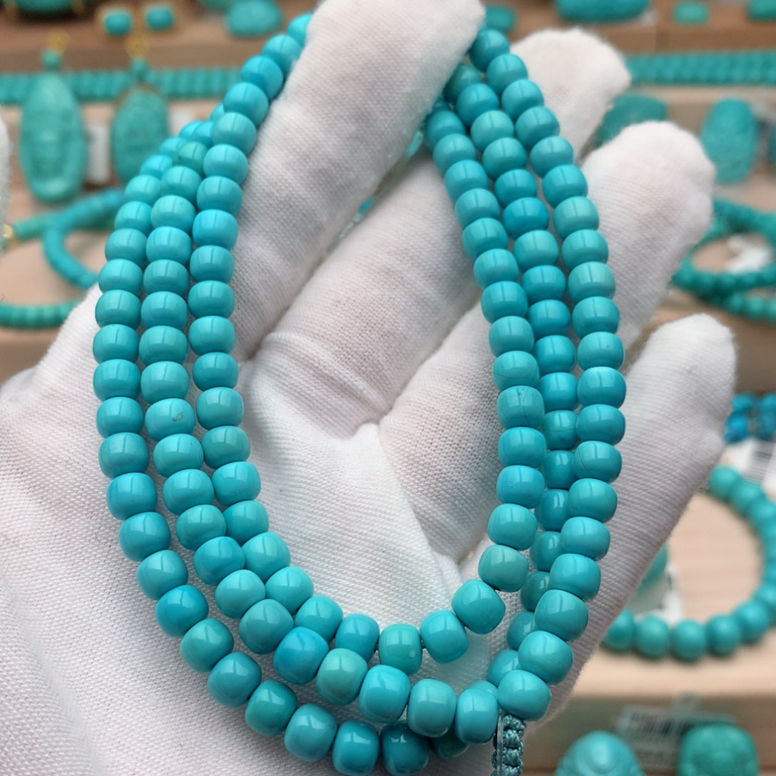 绿松石未镶嵌珠宝奇石5.7mm