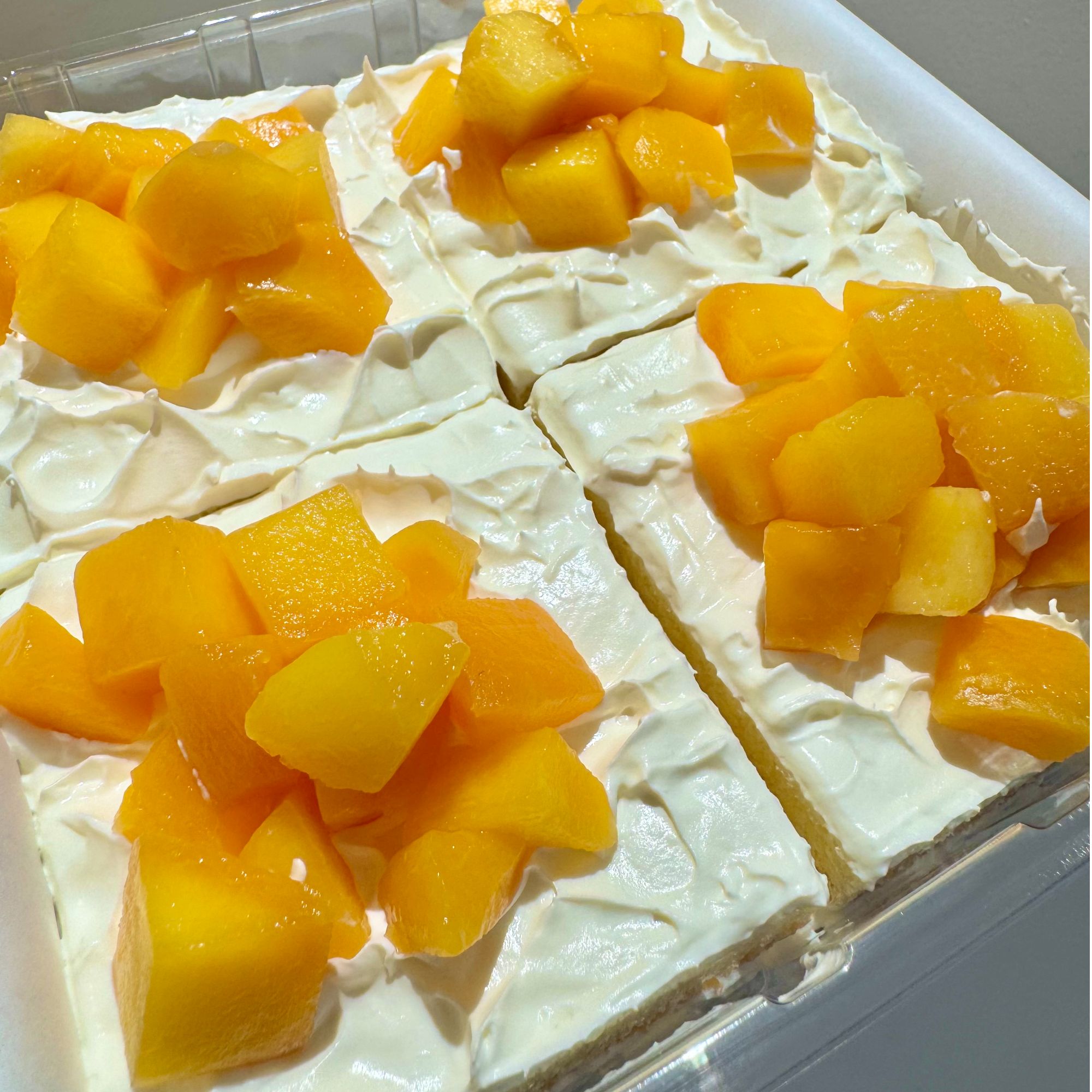 【黄桃酸奶蛋糕】顺丰京东冷链4块奶油蛋糕冰淇淋口味6寸左右350g/盒甜品下午茶蛋糕美食