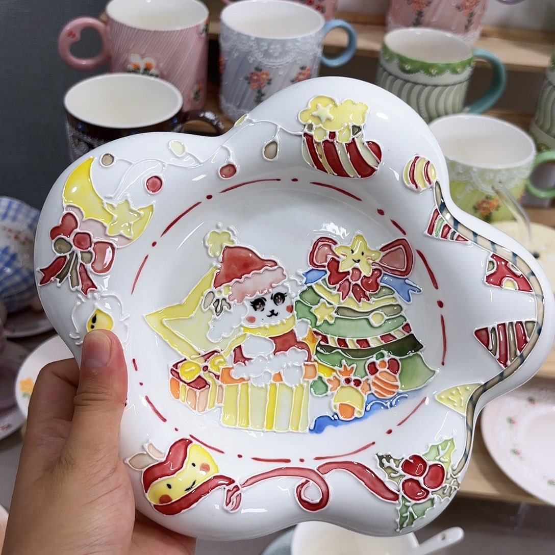 手绘高温釉下彩陶瓷