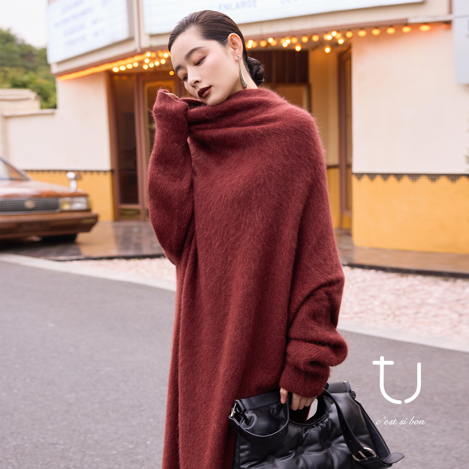 【牦牛绒系列】TU100牦牛绒拉绒慵懒毛衣一衣多穿晚宴狂欢季好物