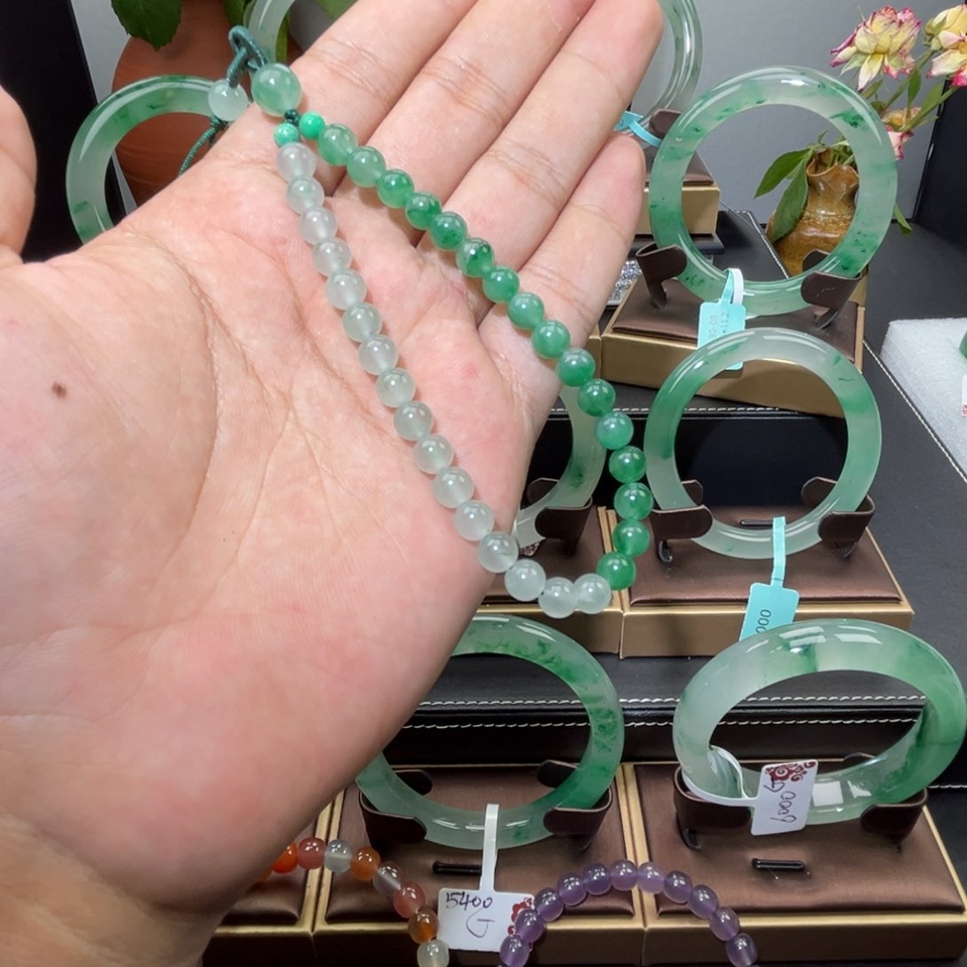 合金石英质玉（非洲翠）车挂