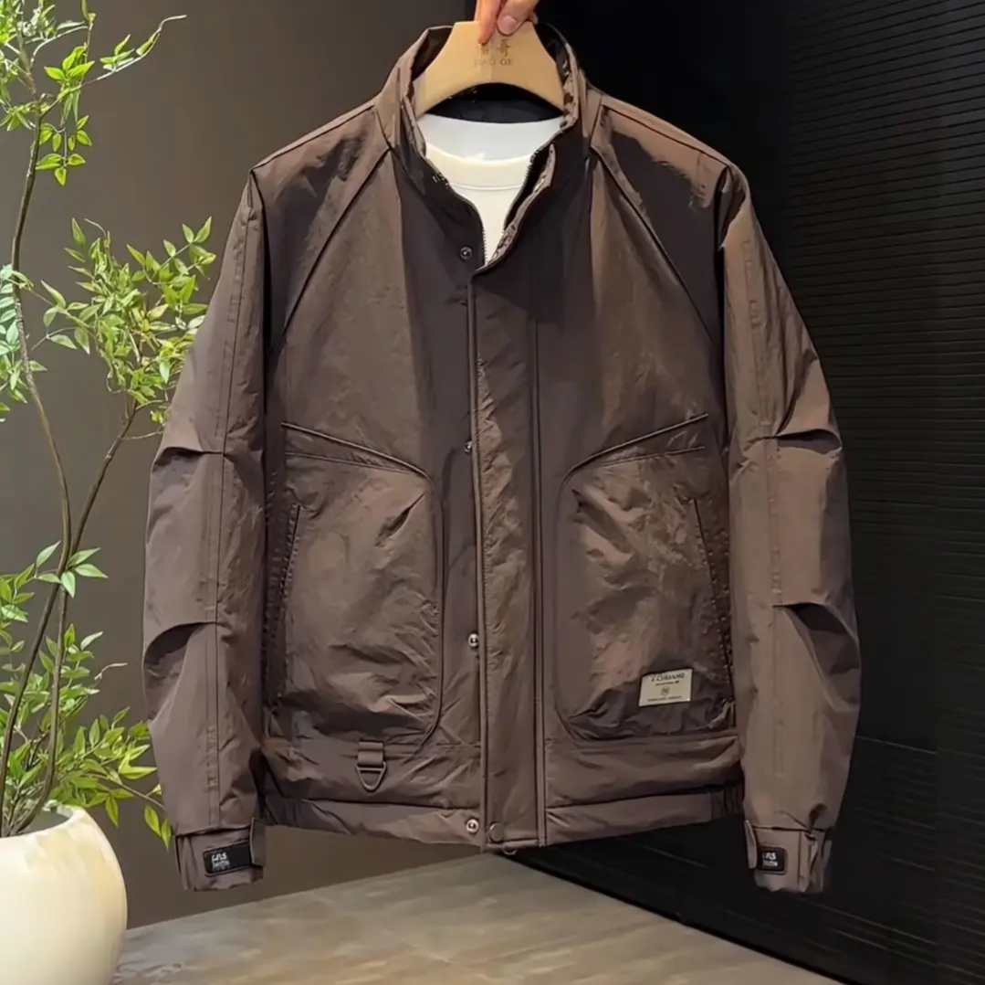 男士秋冬美式复古时尚潮流百搭保暖二棉休闲飞行员夹克棉服外套