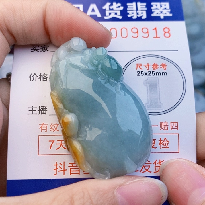 翡翠未镶嵌吊坠(不含链)