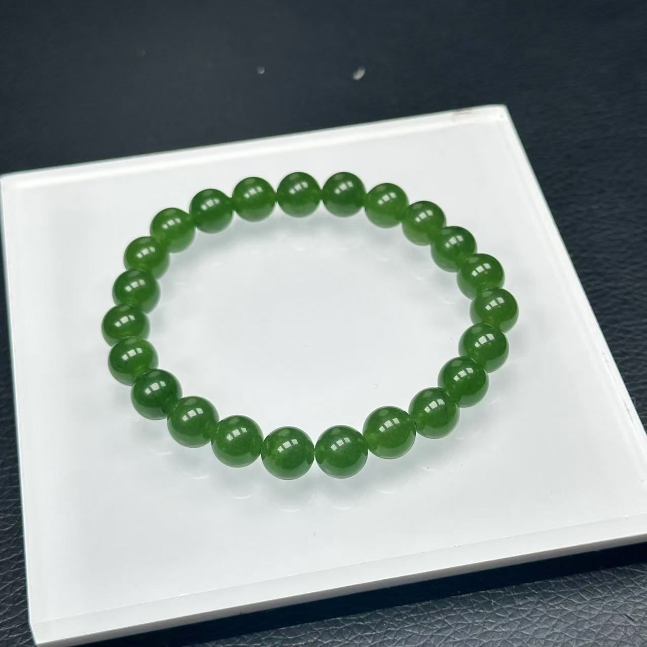 菠菜绿卡8m手串时尚-A2116