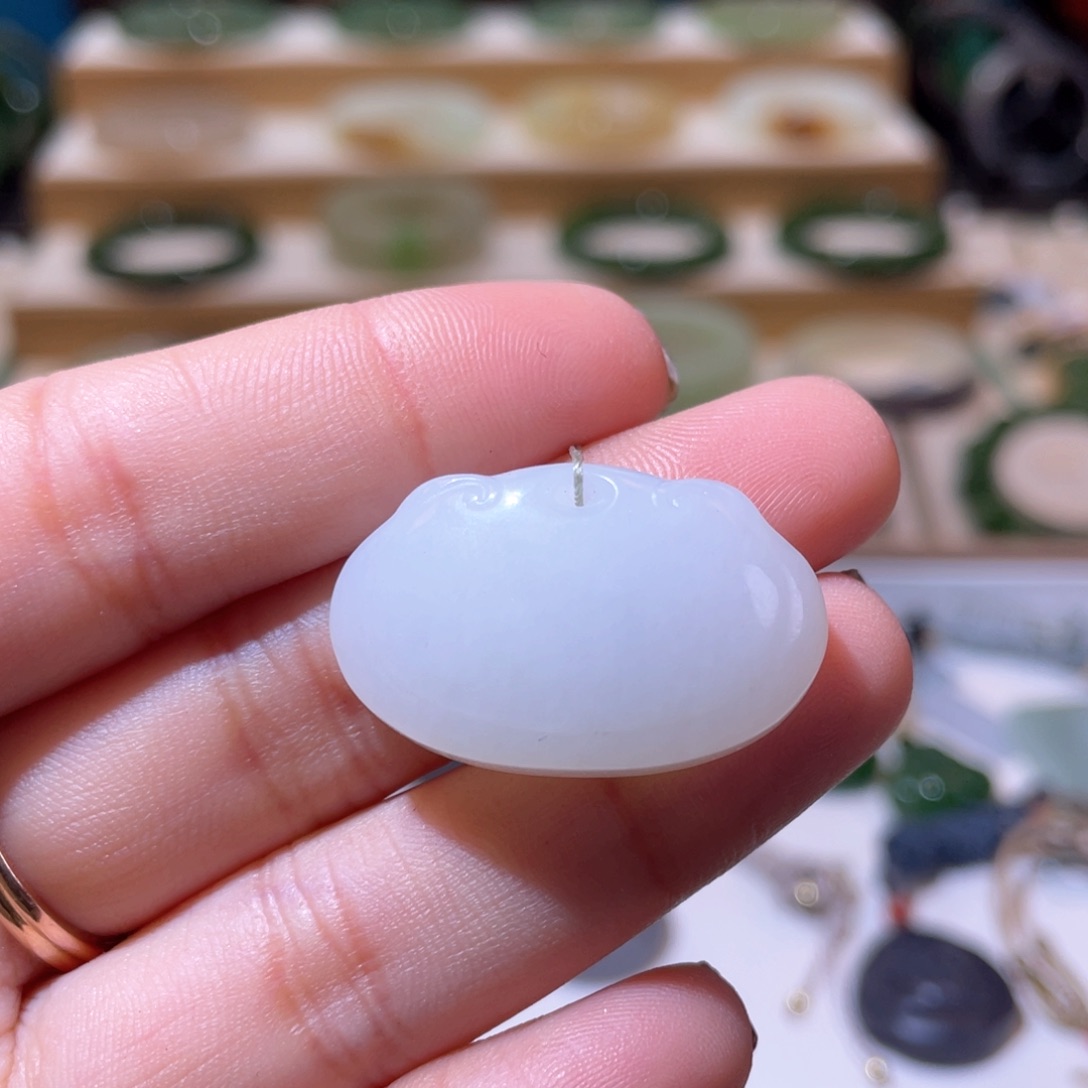 和田玉高品白玉吊坠未镶嵌