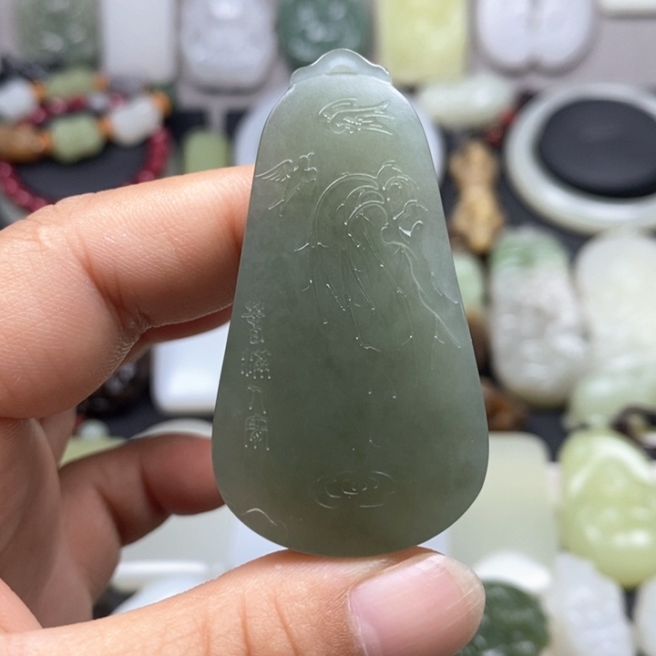 和田玉未镶嵌颈饰