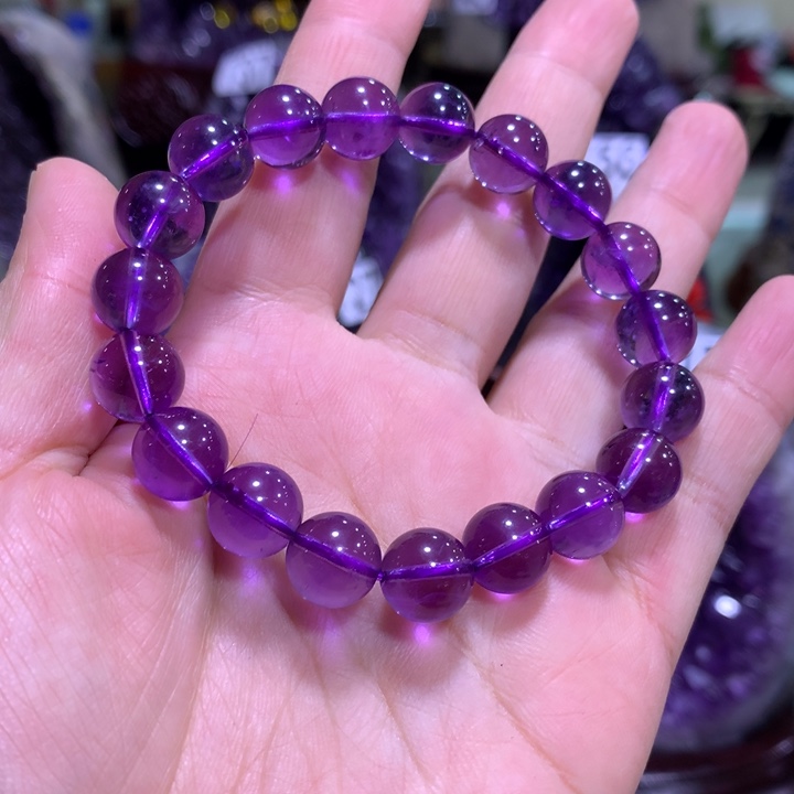 水晶大型摆件（非配饰）未镶嵌卡10高透紫水晶