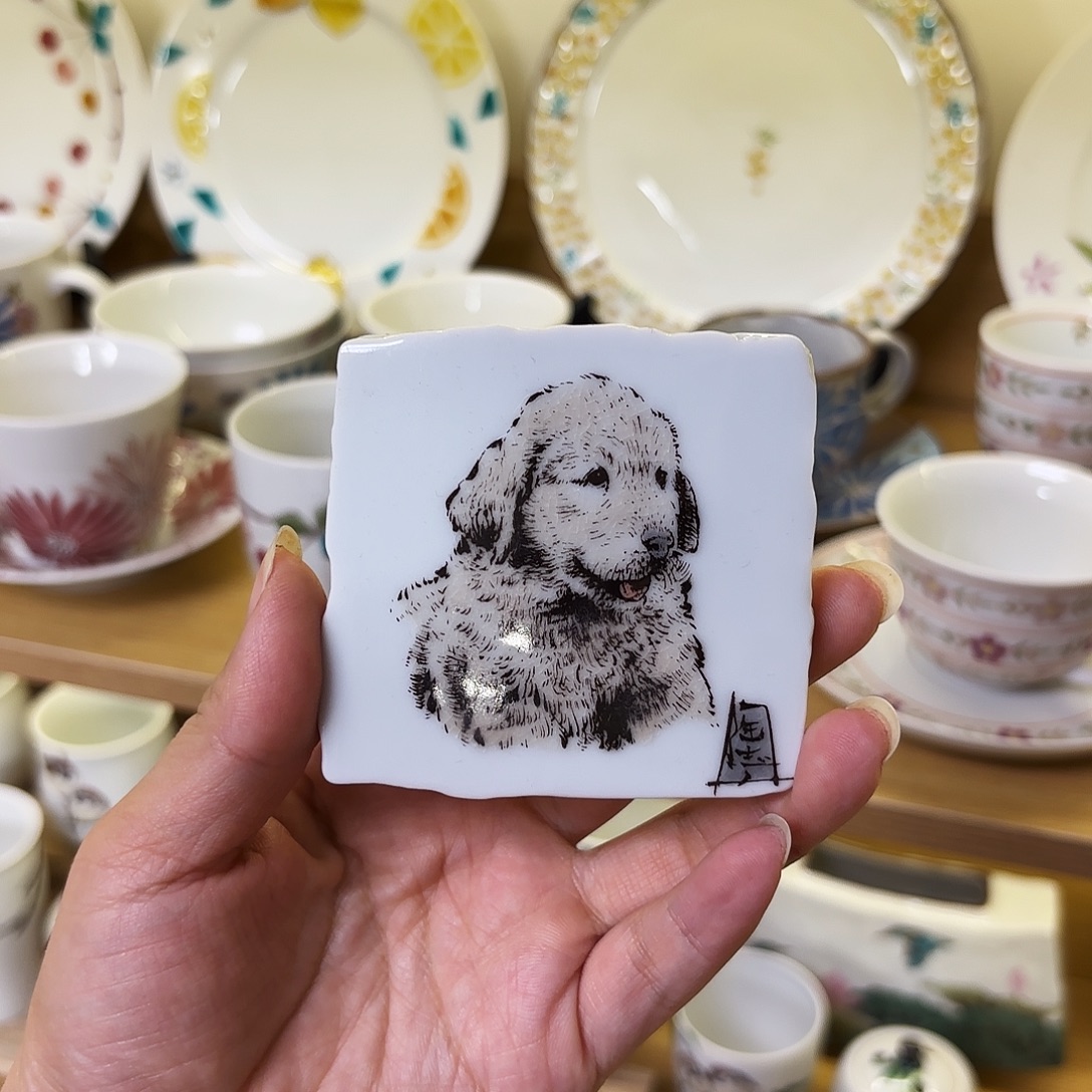 瓷中村陶志人 瓷板画