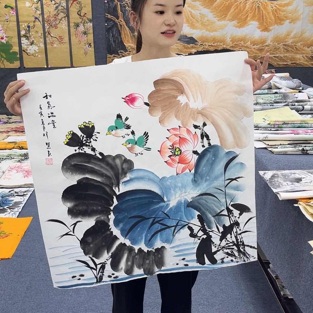 国画作品全场放漏