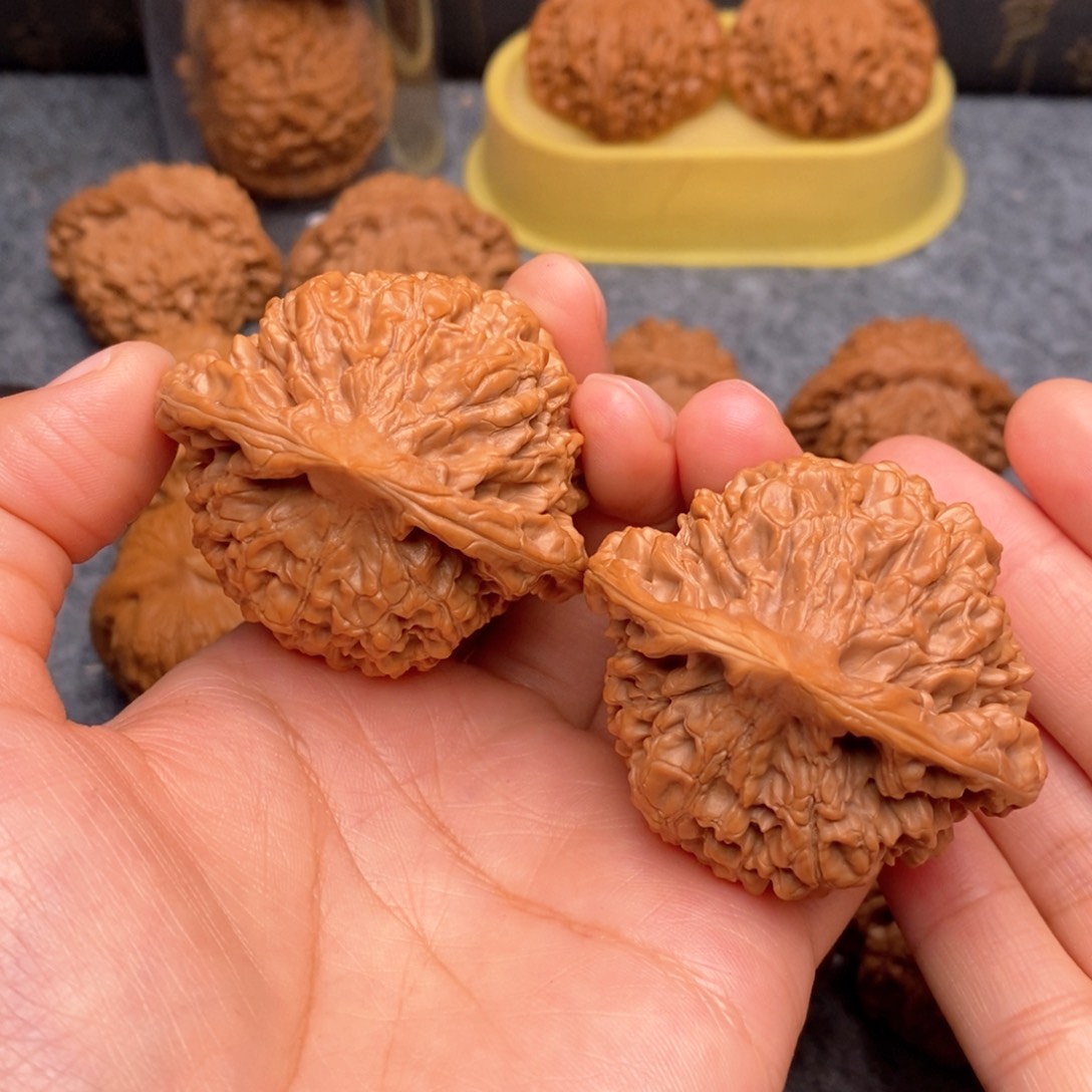 文玩核桃把件官帽50尺