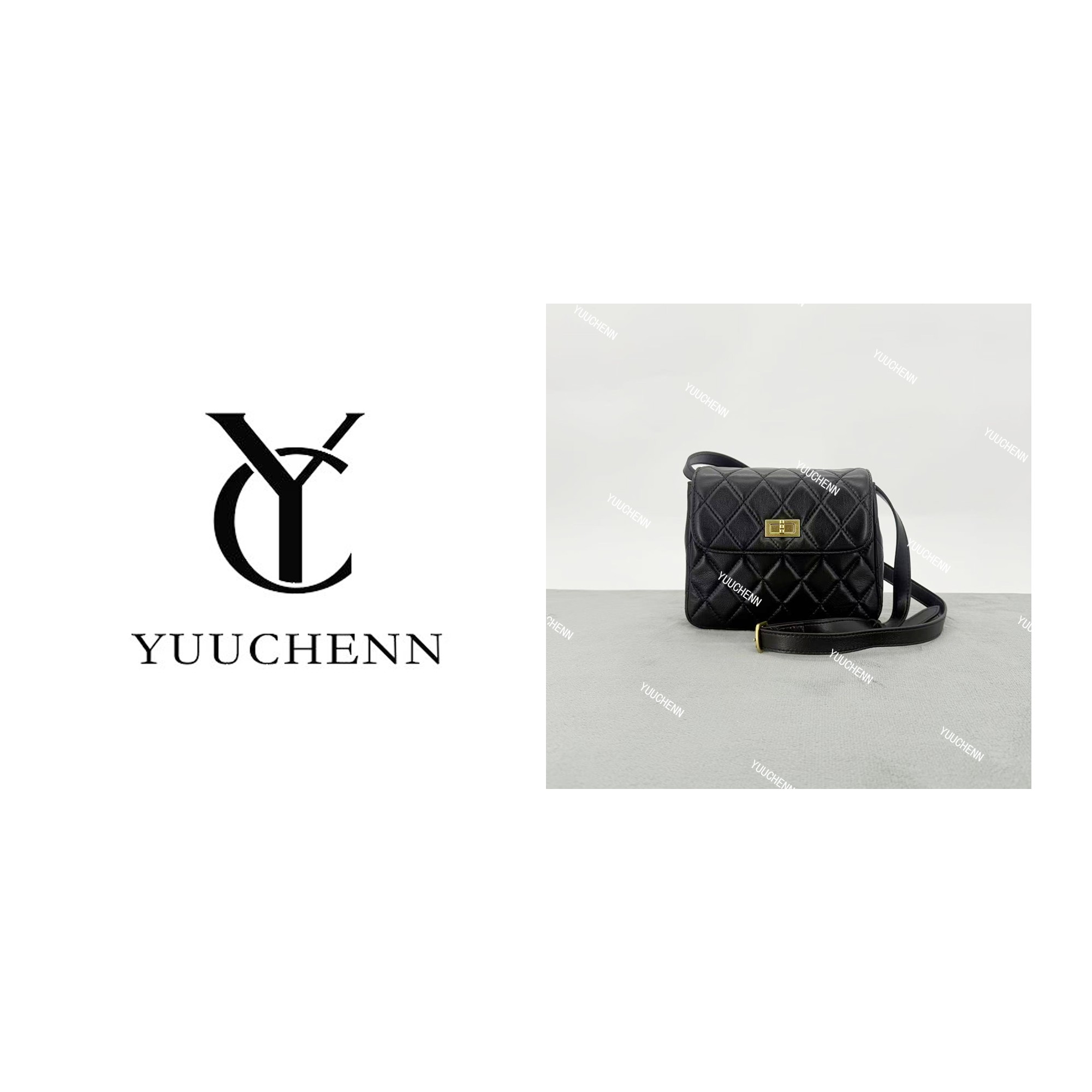 YUUCHENN/20cm原创设计高定真皮包 HH7331