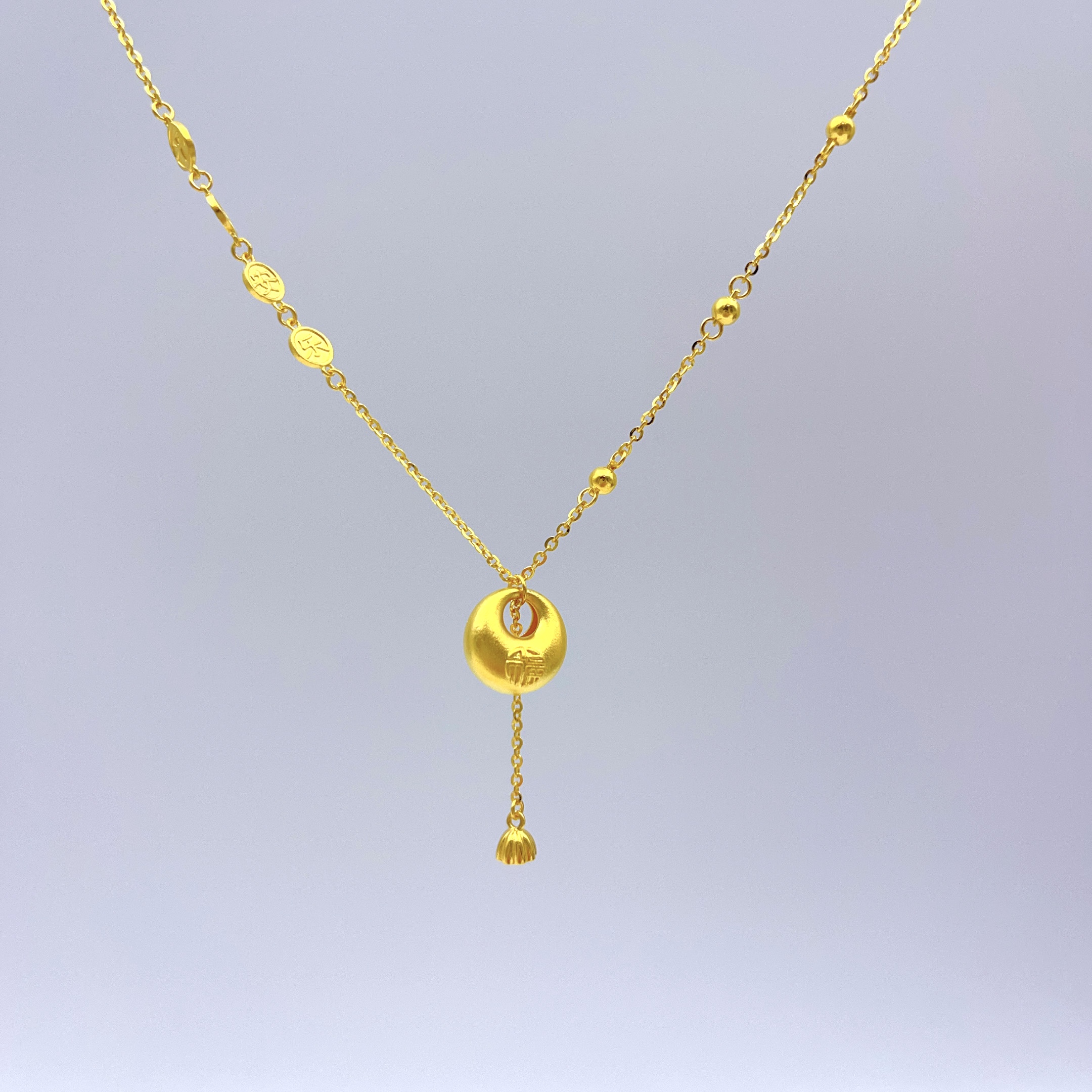 黄金足金999福袋平安喜乐黄金套链5G精工过年送礼对自己好一点